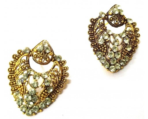 Golden Oxidized Earring Bali Jewelry Bollywoo Ethnic Imitation Drop Dangle EA109